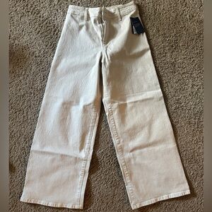 Universal thread wide leg cream pants